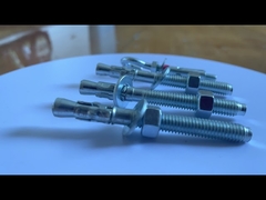 M6 Kohlenstoffstahl 1/4 Zoll verzinkte Keilanker, korrosionsbeständig